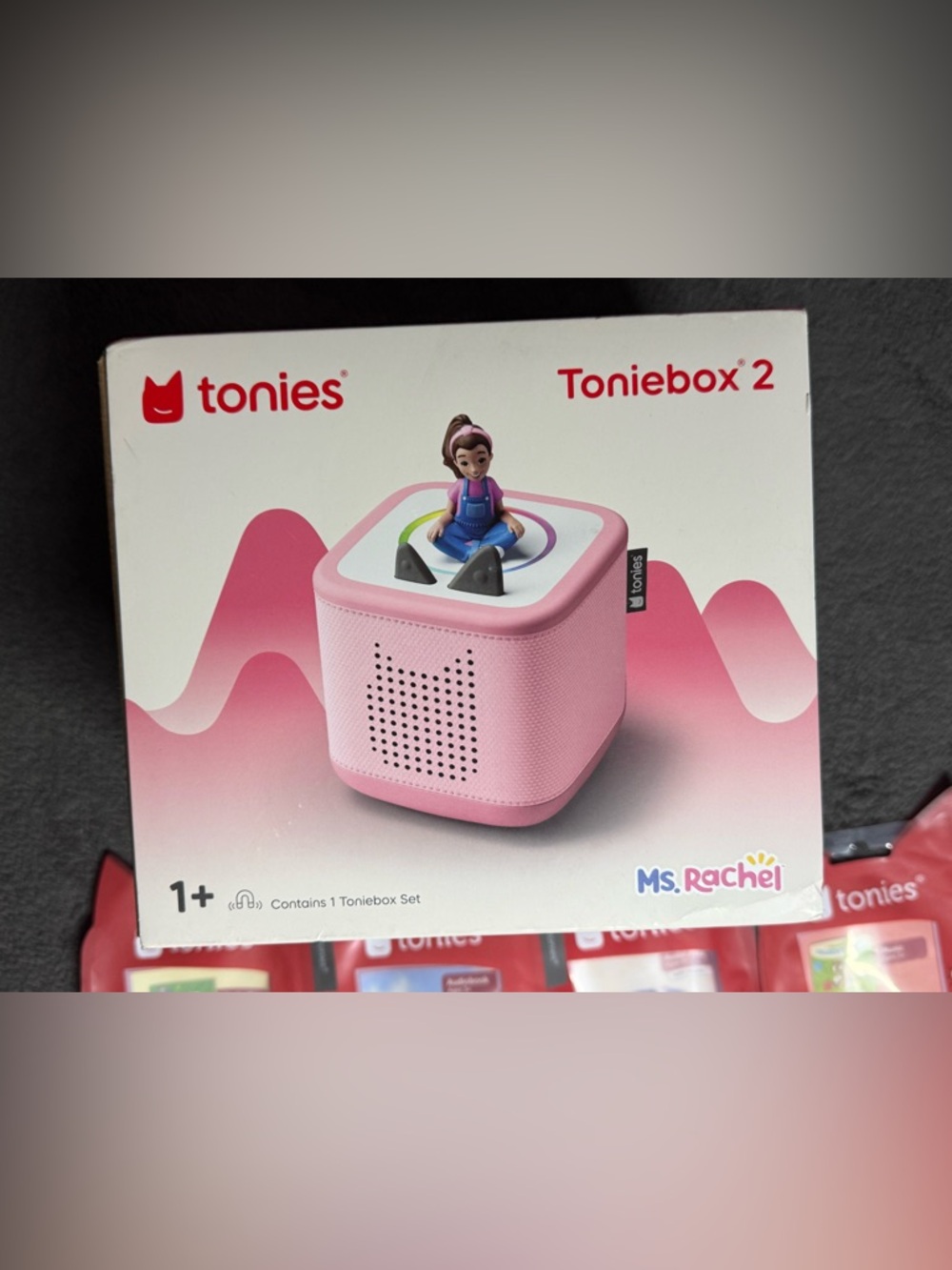 Tonies Ms. Rachel Toniebox 2 Starter Set - Cloud Pink & 5 Tonies characters